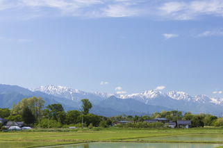 安曇野の風景